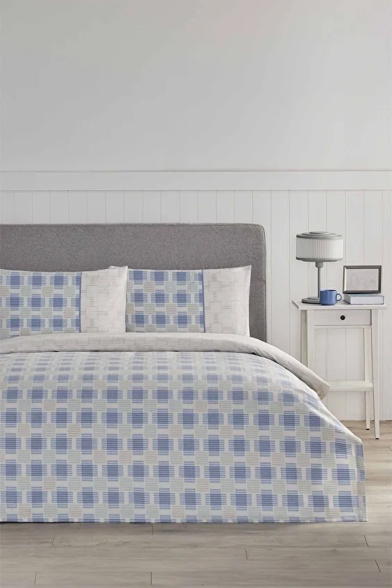 Tartan Tissue Çift Kişilik Pike Takımı