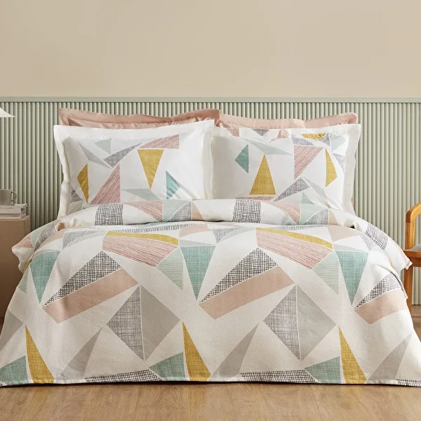 Lenny %100 Pamuk Çift Kişilik Pike Takımı Multicolor