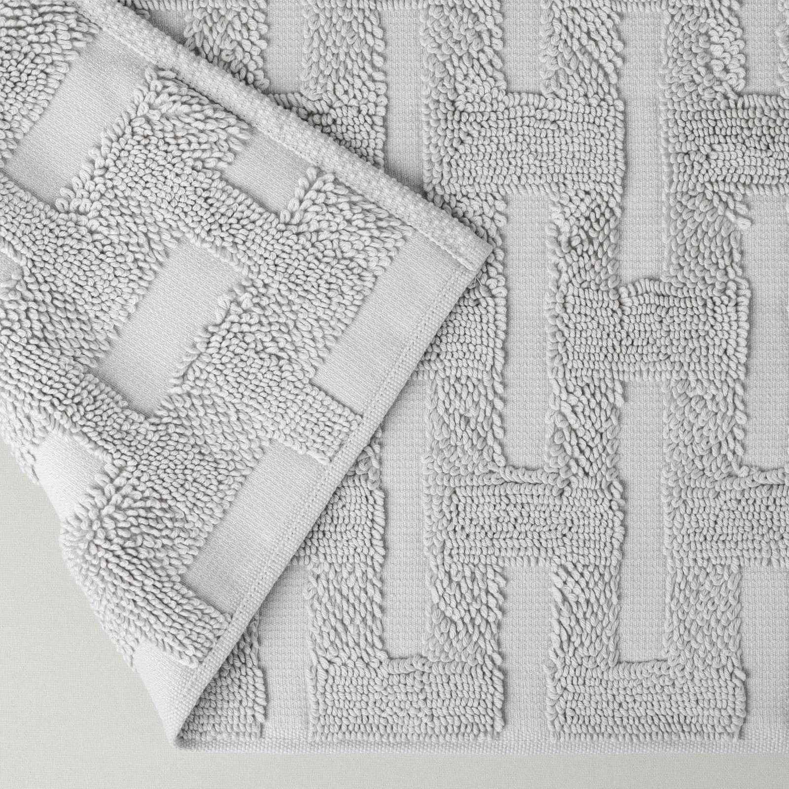 Tulua Pamuk 50x80 cm Ayak Havlusu Gri (1000 G/M²)