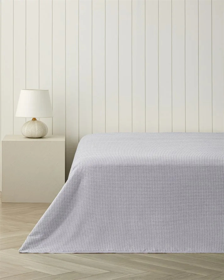 Modern Grid Çift Kişilik Pike Lila