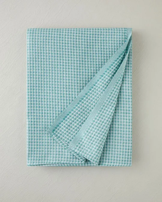 Modern Grid Tek Kişilik Pike 150x220 cm Seledon