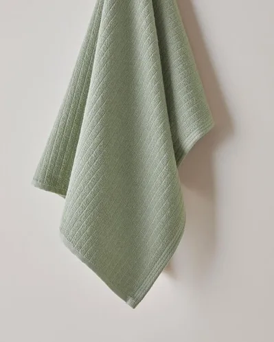 Stripe %100 Pamuk Yüz Havlusu 50x70 cm Haki